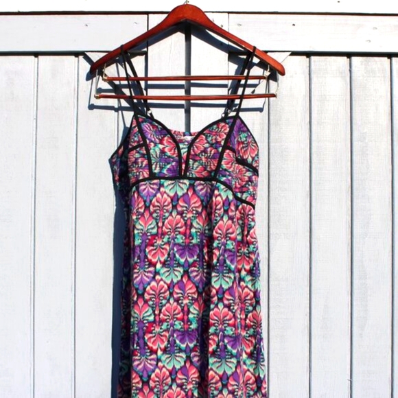 Xhilaration Boho Floral Maxi Dress โ Size XL โ Festival Y2K Vibes - Picture 3 of 7